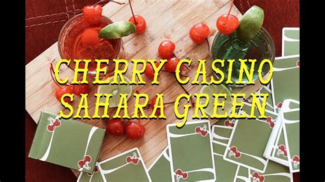 cherry casino playing cards green